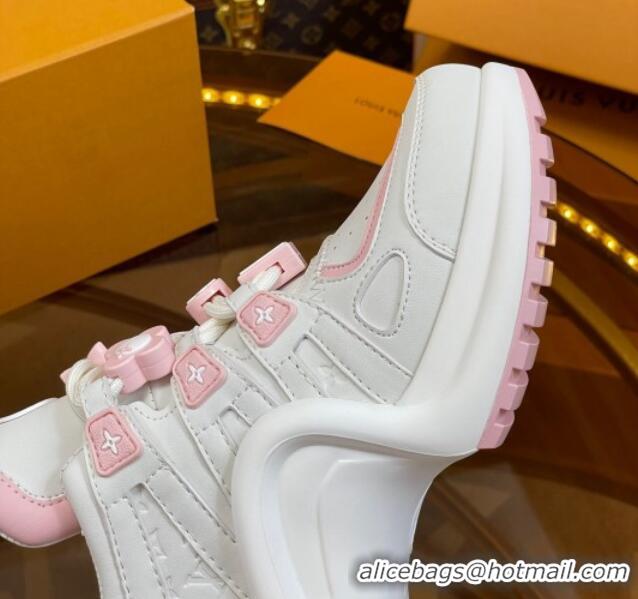 Good Product Louis Vuitton LV Archlight Sneakers with Signature Beads Pink 815084