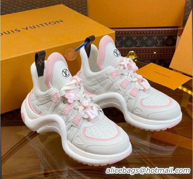 Good Product Louis Vuitton LV Archlight Sneakers with Signature Beads Pink 815084