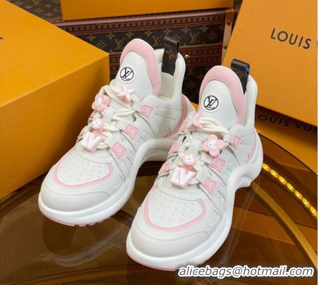 Good Product Louis Vuitton LV Archlight Sneakers with Signature Beads Pink 815084