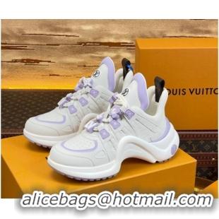 Good Looking Louis Vuitton LV Archlight Sneakers with Signature Beads Purple 815085