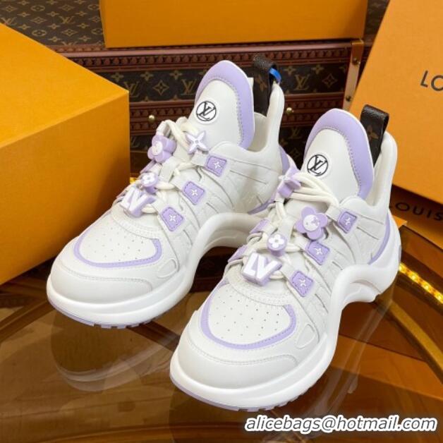 Good Looking Louis Vuitton LV Archlight Sneakers with Signature Beads Purple 815085