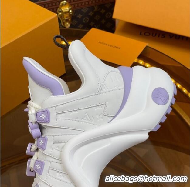 Good Looking Louis Vuitton LV Archlight Sneakers with Signature Beads Purple 815085