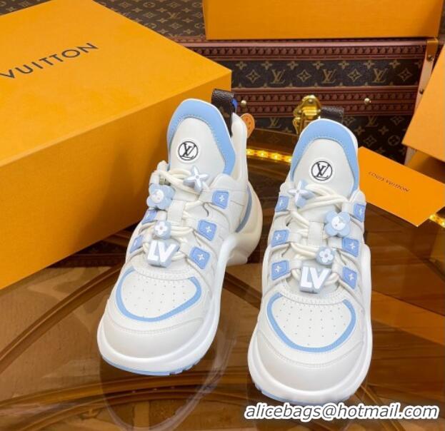 Charming Louis Vuitton LV Archlight Sneakers with Signature Beads Blue 815086