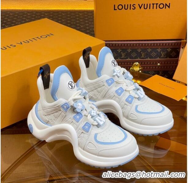 Charming Louis Vuitton LV Archlight Sneakers with Signature Beads Blue 815086