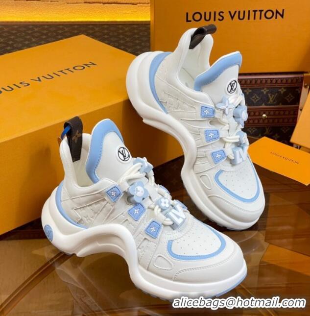 Charming Louis Vuitton LV Archlight Sneakers with Signature Beads Blue 815086