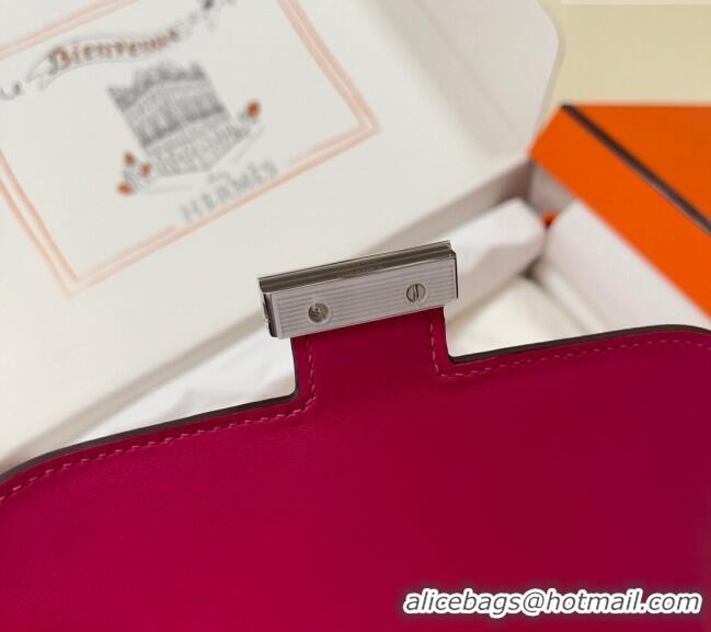 Trendy Design Hermes Constance Mini Bag 18cm in Epsom Palm-Grained Leather 8057 Acme Pink/Silver 2024 (Half Handmade)