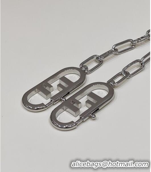 New Design Fendi TIMELESS Strap You Silver-colored Metal Shoulder Strap 999 2024