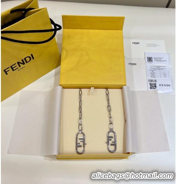 New Design Fendi TIMELESS Strap You Silver-colored Metal Shoulder Strap 999 2024