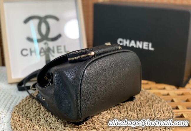 Buy Discount Chanel Grained Calfskin Mini Backpack bag AS3530 Black 2024