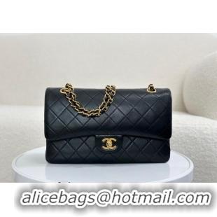 Hot Sell Cheap Chanel Vintage Quilted Lambskin Flap bag A01112 Black 2024