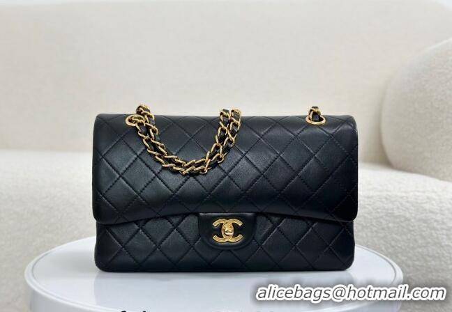 Hot Sell Cheap Chanel Vintage Quilted Lambskin Flap bag A01112 Black 2024