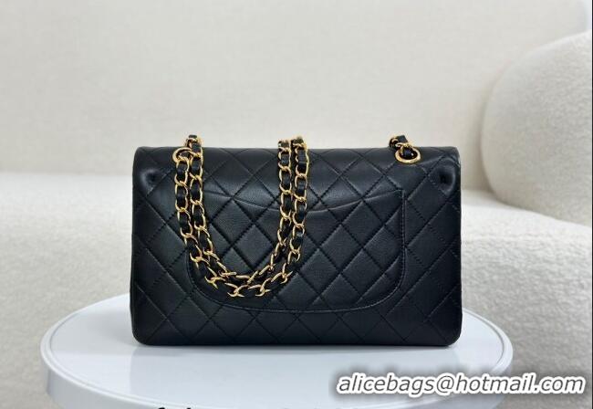 Hot Sell Cheap Chanel Vintage Quilted Lambskin Flap bag A01112 Black 2024