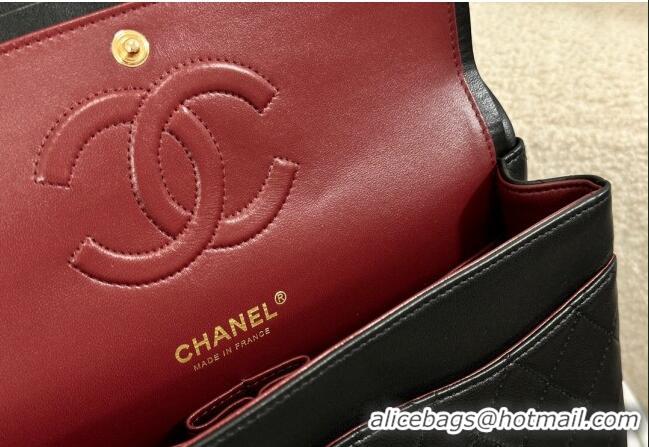 Hot Sell Cheap Chanel Vintage Quilted Lambskin Flap bag A01112 Black 2024