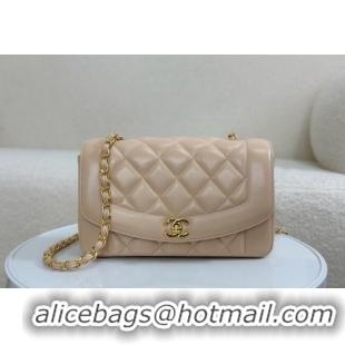 Top Quality Chanel Vintage Lambskin Flap bag AS2221 Beige 2024