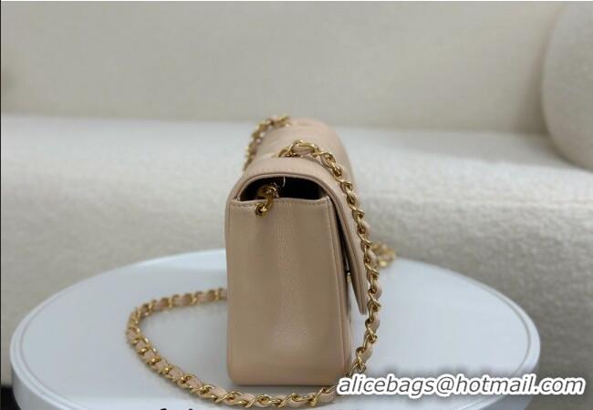 Top Quality Chanel Vintage Lambskin Flap bag AS2221 Beige 2024