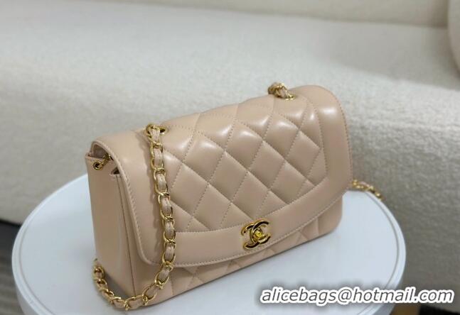 Top Quality Chanel Vintage Lambskin Flap bag AS2221 Beige 2024