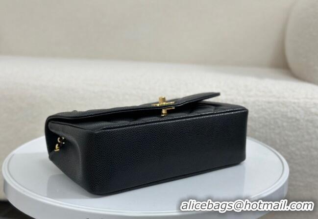 Top Quality Chanel Vintage Lambskin Flap bag AS2221 Black 2024