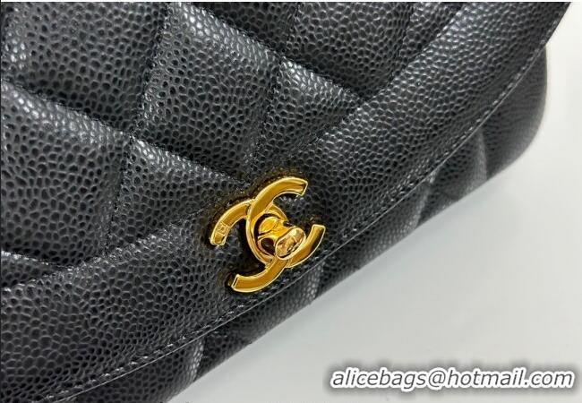 Top Quality Chanel Vintage Lambskin Flap bag AS2221 Black 2024