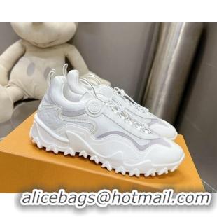 Best Grade Louis Vuitton LV Rush Sneakers in Mix of materials White 905085