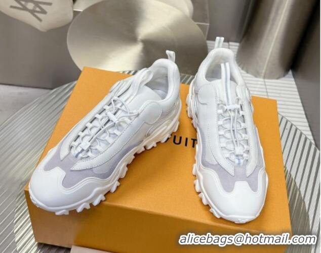 Best Grade Louis Vuitton LV Rush Sneakers in Mix of materials White 905085