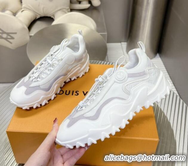 Best Grade Louis Vuitton LV Rush Sneakers in Mix of materials White 905085