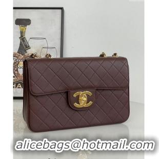 Newly Launched Chanel Vintage Lambskin Flap bag A2222 Brown 2024