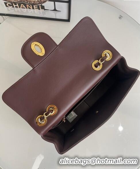 Newly Launched Chanel Vintage Lambskin Flap bag A2222 Brown 2024