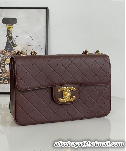 Newly Launched Chanel Vintage Lambskin Flap bag A2222 Brown 2024