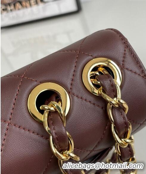 Newly Launched Chanel Vintage Lambskin Flap bag A2222 Brown 2024