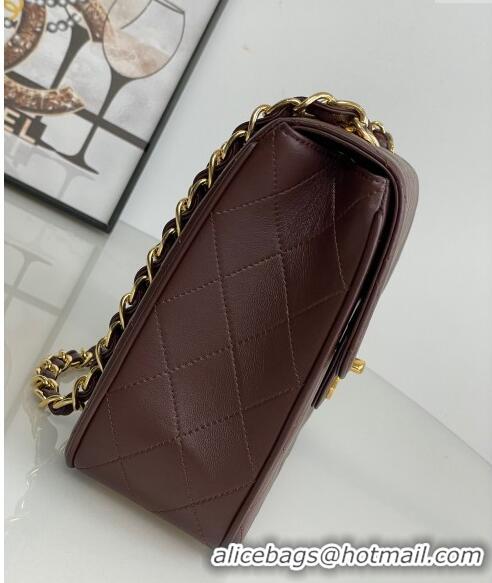 Newly Launched Chanel Vintage Lambskin Flap bag A2222 Brown 2024