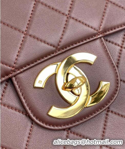 Newly Launched Chanel Vintage Lambskin Flap bag A2222 Brown 2024