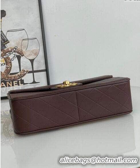 Newly Launched Chanel Vintage Lambskin Flap bag A2222 Brown 2024