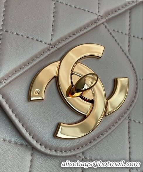 Top Quality Chanel Vintage Lambskin Flap bag Pearly A2222 Beige 2024