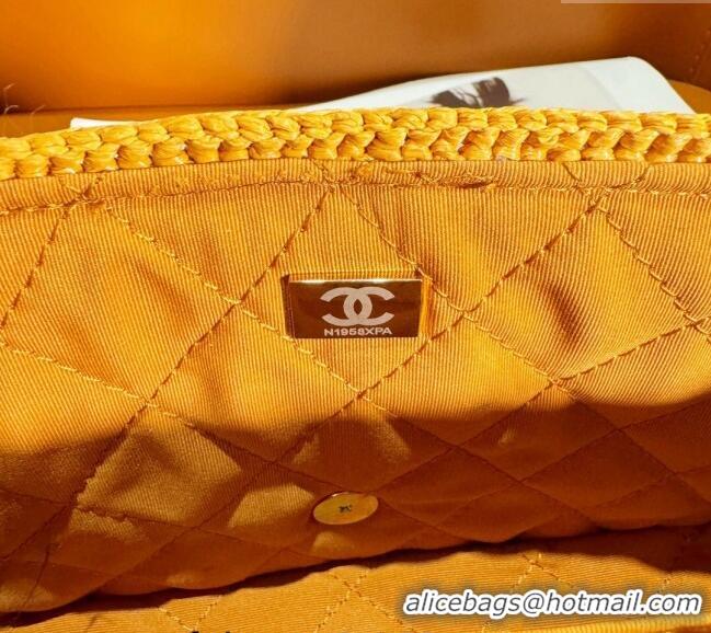 Newly Launched Chanel Crochet Medium Flap bag 0830 Brown 2024