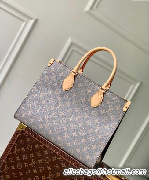 Good Product Louis Vuitton OnTheGo MM Tote Bag in Trianon Grey Canvas M12415 2024