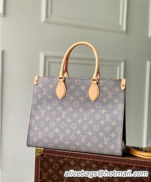 Good Product Louis Vuitton OnTheGo MM Tote Bag in Trianon Grey Canvas M12415 2024