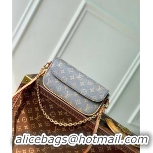 Promotional Louis Vuitton Wallet on Chain Ivy Mini Bag in Trianon Grey Canvas M12778 2024