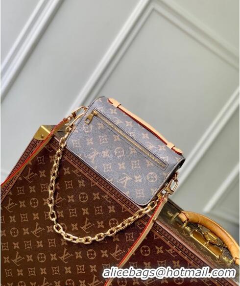 Well Crafted Louis Vuitton Pochette Métis East West Shoulder Bag in Trianon Grey Canvas M12429 2024