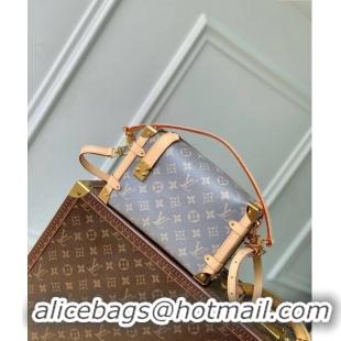 Grade Design Louis Vuitton Side Trunk MM Shoulder Bag in Trianon Grey Canvas M12428 2024