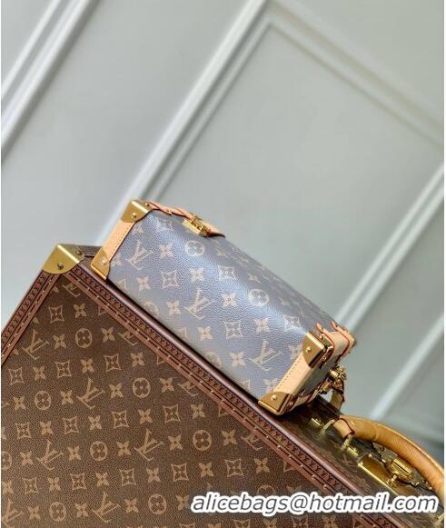 Grade Design Louis Vuitton Side Trunk MM Shoulder Bag in Trianon Grey Canvas M12428 2024