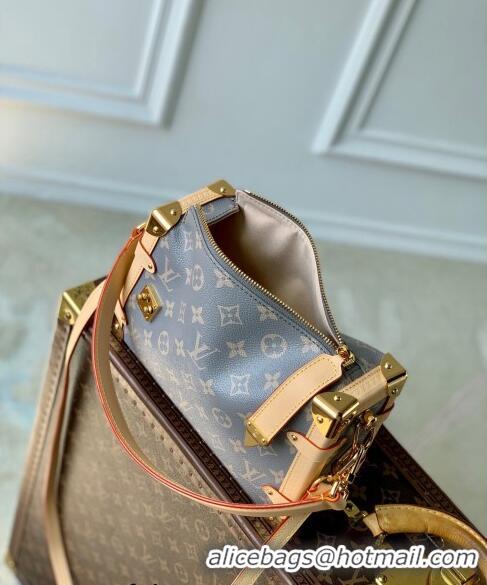 Grade Design Louis Vuitton Side Trunk MM Shoulder Bag in Trianon Grey Canvas M12428 2024