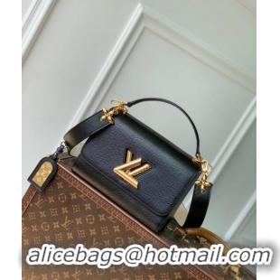 Top Quality Louis Vuitton Twist MM Bag in Epi Leather M25360 Black 2024