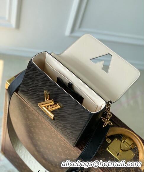 Top Quality Louis Vuitton Twist MM Bag in Epi Leather M25360 Black 2024