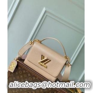 Top Quality Louis Vuitton Twist MM Bag in Epi Leather M25361 Macchiato Beige 2024