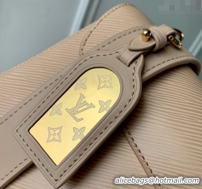 Top Quality Louis Vuitton Twist MM Bag in Epi Leather M25361 Macchiato Beige 2024