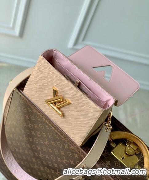 Top Quality Louis Vuitton Twist MM Bag in Epi Leather M25361 Macchiato Beige 2024