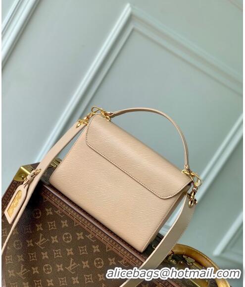 Top Quality Louis Vuitton Twist MM Bag in Epi Leather M25361 Macchiato Beige 2024