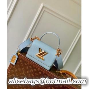 Good Quality Louis Vuitton Twist PM Bag in Epi Leather M25362 Washed Blue 2024