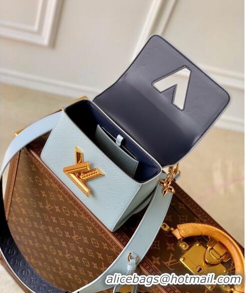 Good Quality Louis Vuitton Twist PM Bag in Epi Leather M25362 Washed Blue 2024