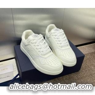 Luxurious Dior B27 Low-Top Sneakers in Grained Calfskin White 7230084